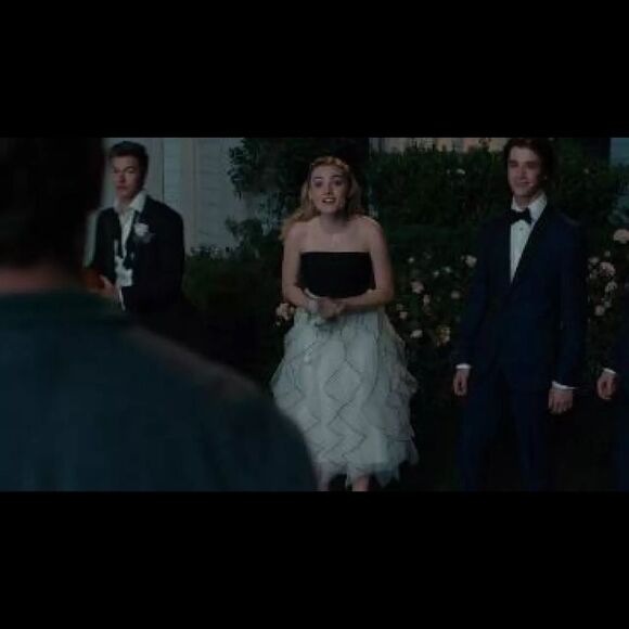 BCBGMAXAZRIA strapless tulle ruffled skirt midi dress off white combo black 6 - Picture 11 of 15